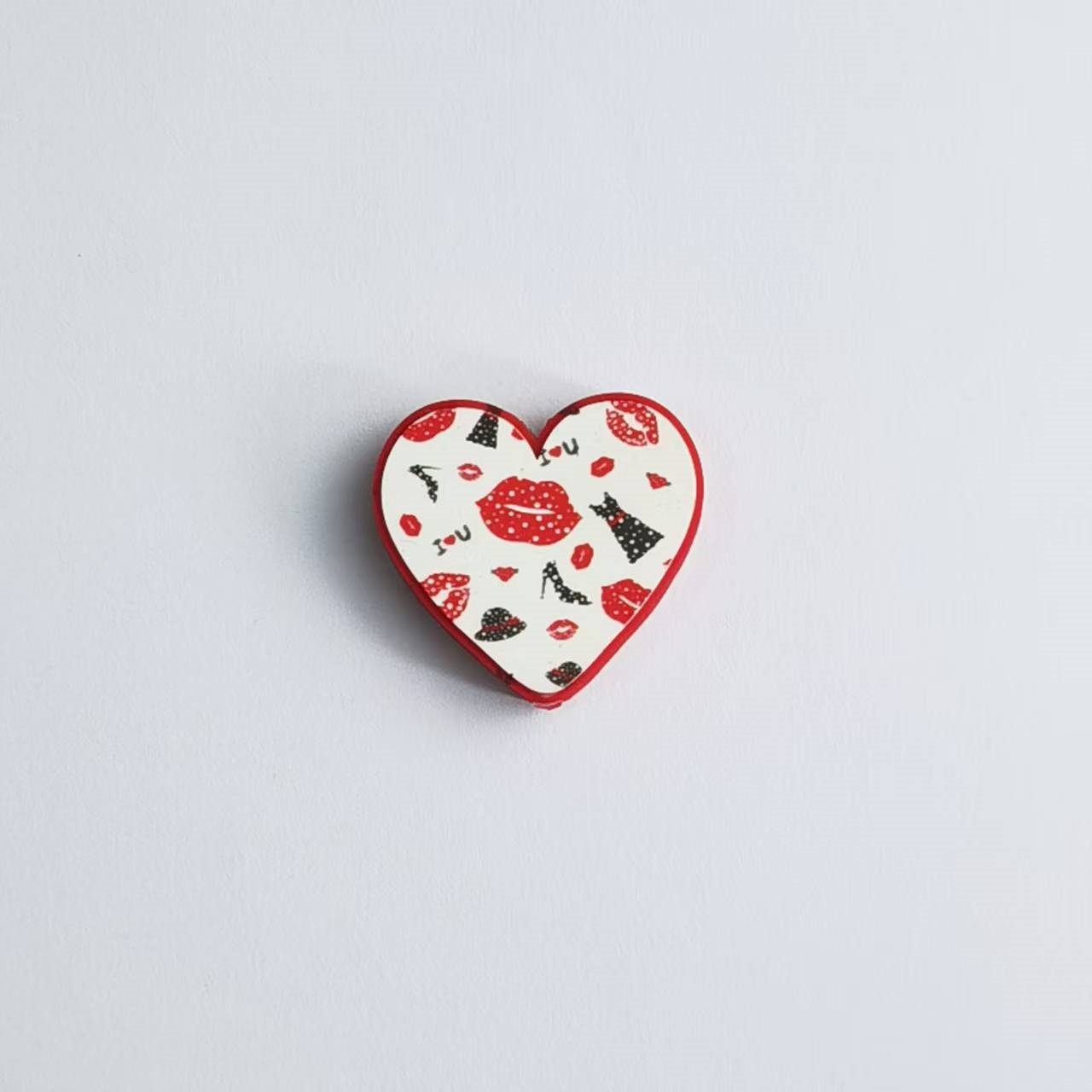 Printed 3D Heart Shaped Silicone Beads DIY Beading Pen Jewelry Making Accessories