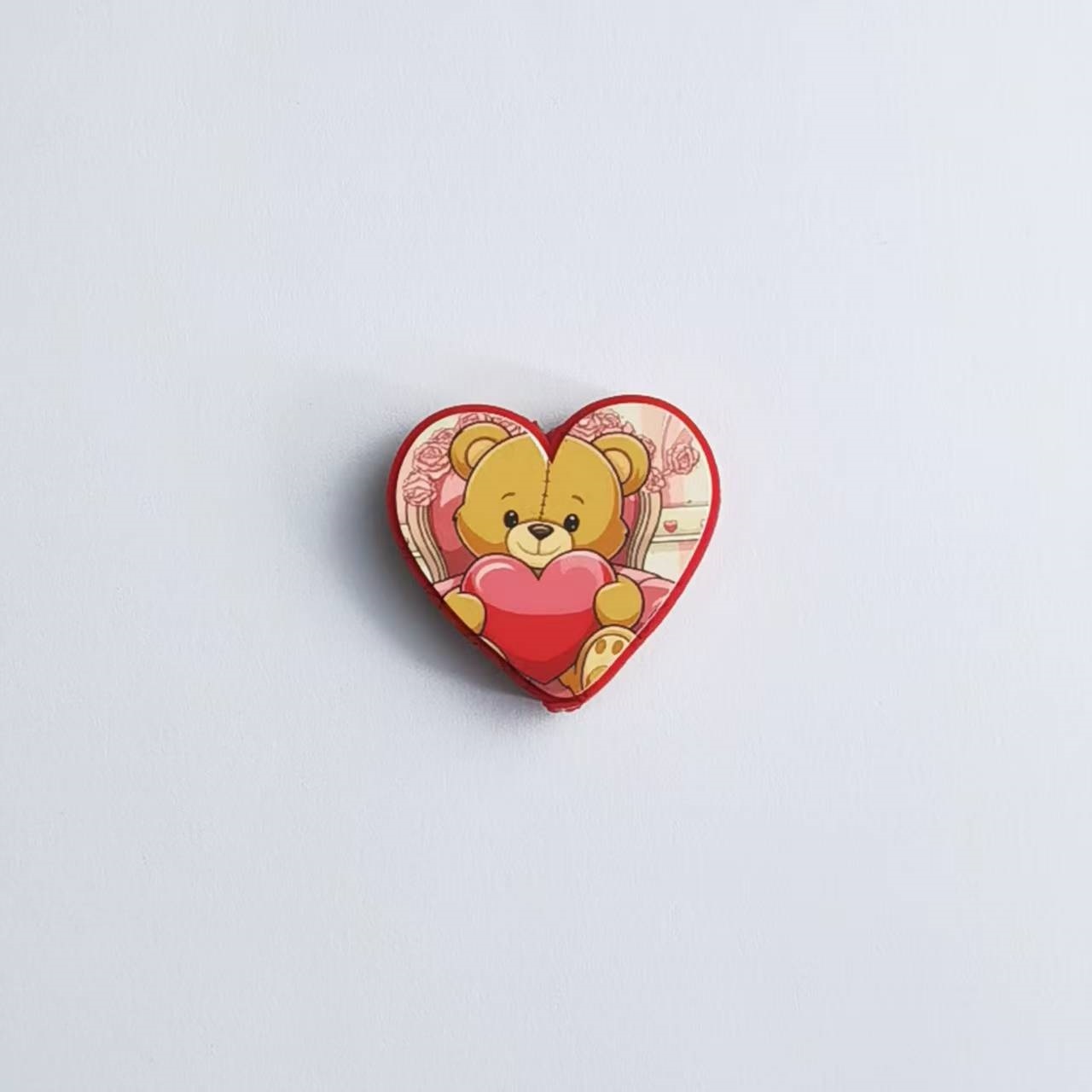 Printed 3D Heart Shaped Silicone Beads DIY Beading Pen Jewelry Making Accessories
