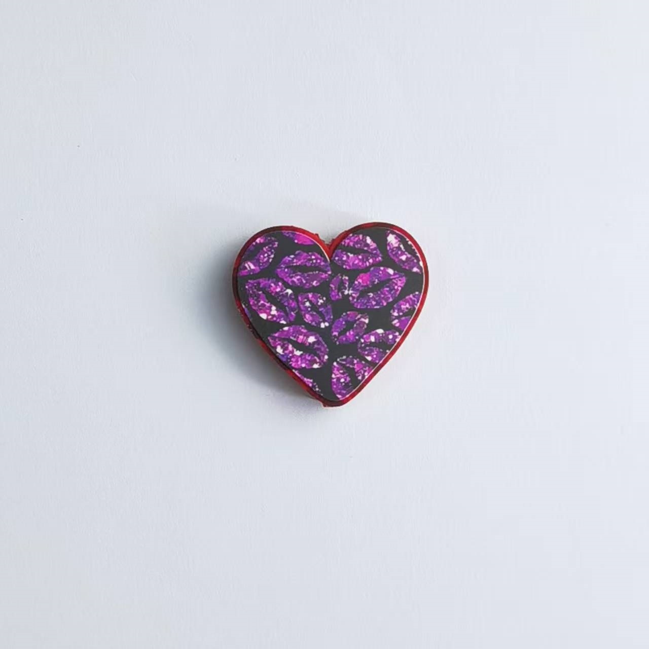 Printed 3D Heart Shaped Silicone Beads DIY Beading Pen Jewelry Making Accessories