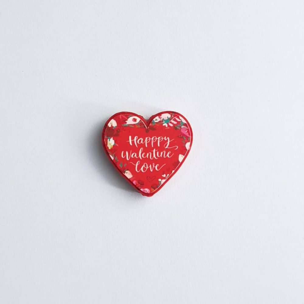 Printed 3D Heart Shaped Silicone Beads DIY Beading Pen Jewelry Making Accessories