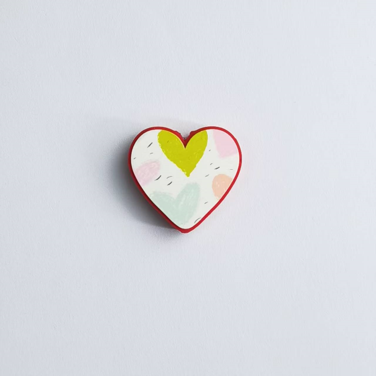 Printed 3D Heart Shaped Silicone Beads DIY Beading Pen Jewelry Making Accessories