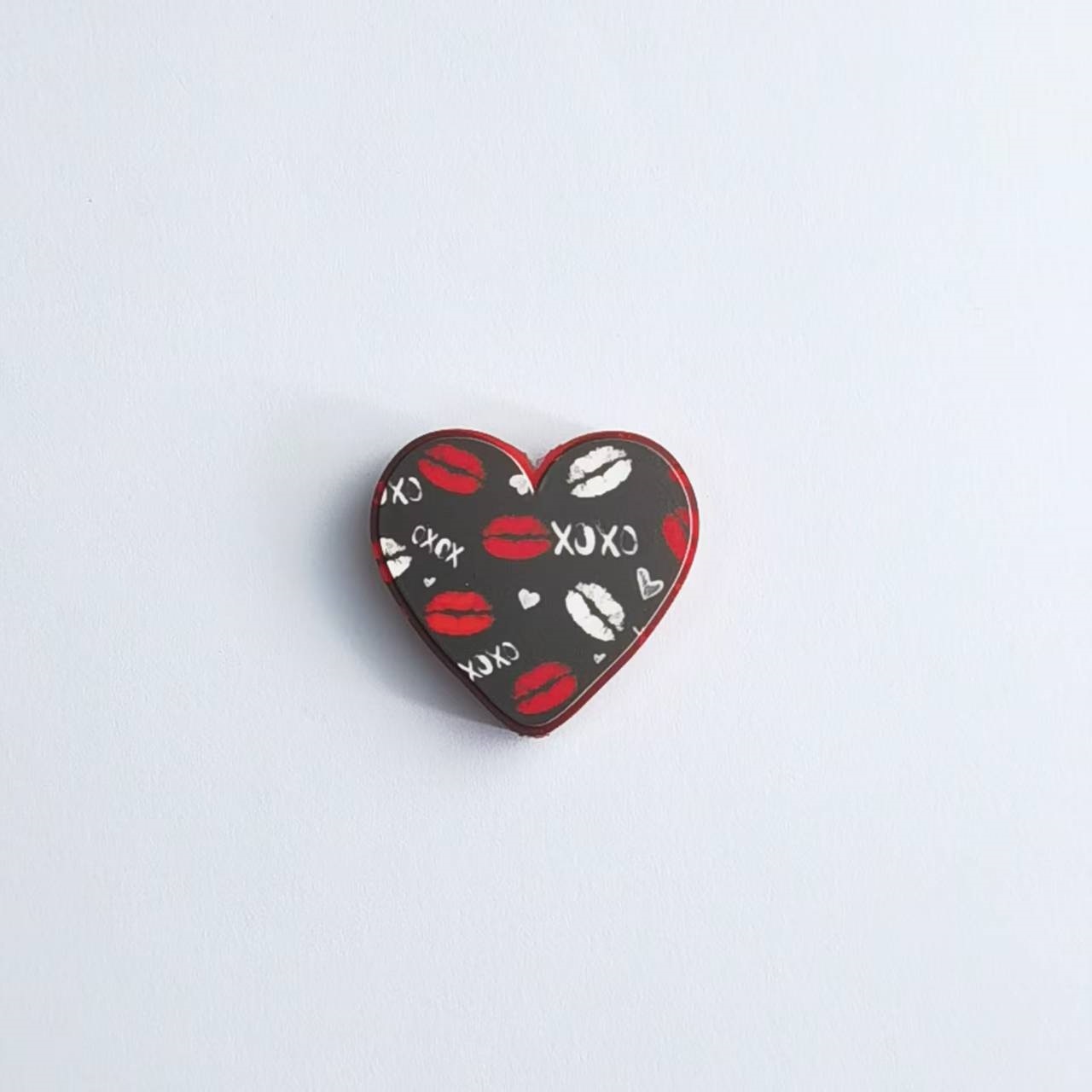 Printed 3D Heart Shaped Silicone Beads DIY Beading Pen Jewelry Making Accessories