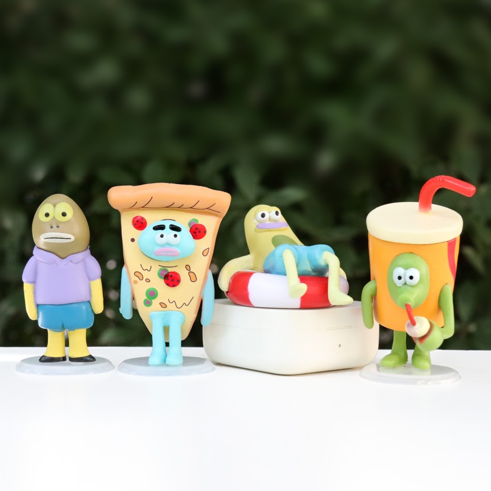 New Trendy SpongeBob SquarePants & Bikini Bottom Mini Figures Desktop Decorations
