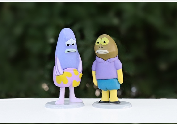 New Trendy SpongeBob SquarePants & Bikini Bottom Mini Figures Desktop Decorations