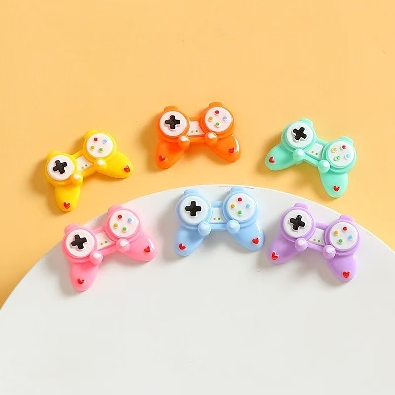Cartoon Game Controller Resin Charms DIY Cream Glue Phone Case Decorations