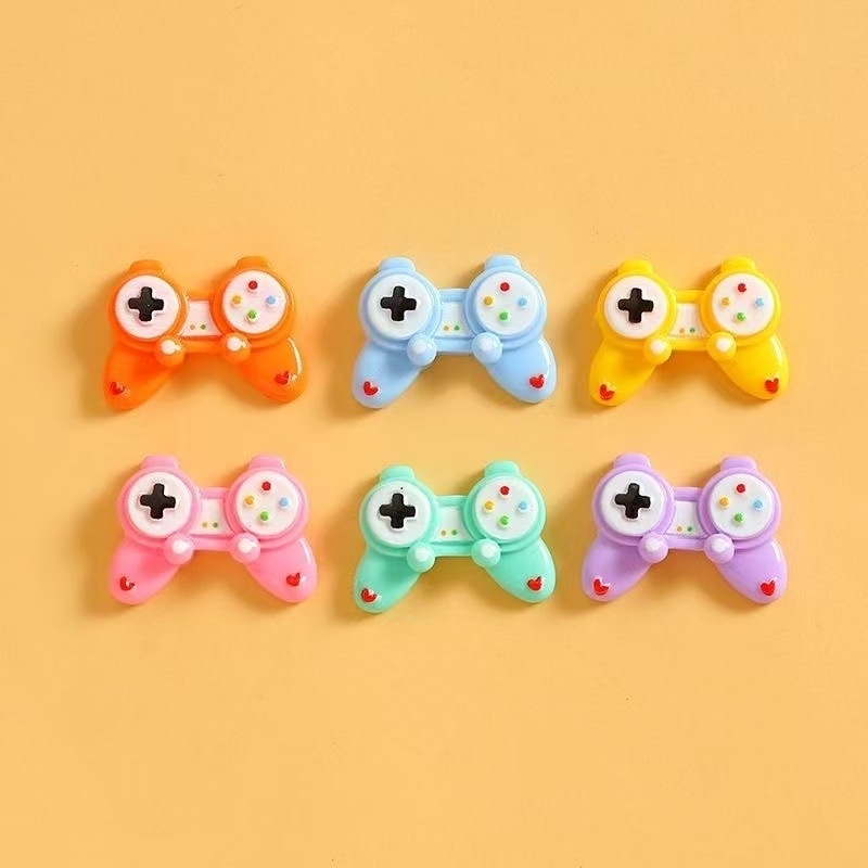 Cartoon Game Controller Resin Charms DIY Cream Glue Phone Case Decorations