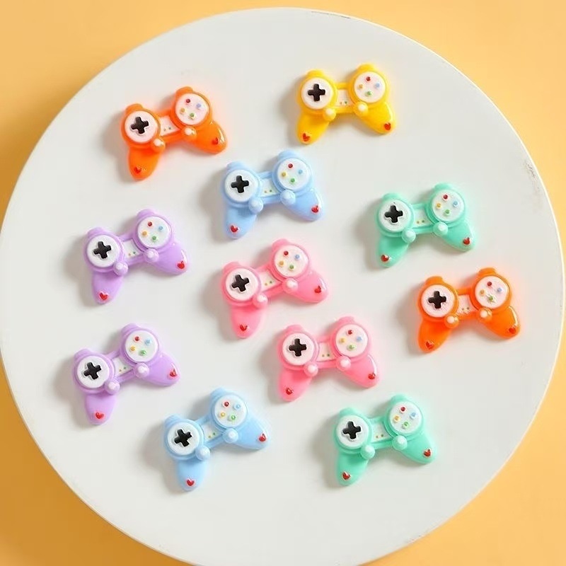 Cartoon Game Controller Resin Charms DIY Cream Glue Phone Case Decorations