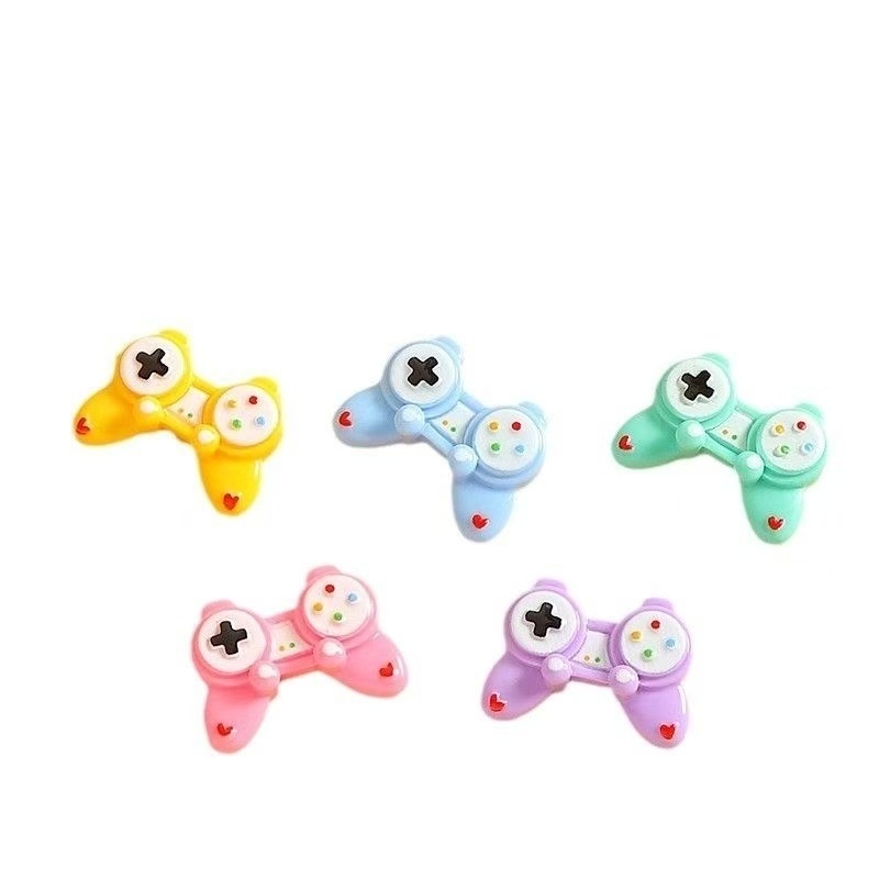 Cartoon Game Controller Resin Charms DIY Cream Glue Phone Case Decorations