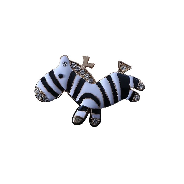 Creative Zebra & Gem Horse Ornaments DIY Rhinestone Decor for Phone Case