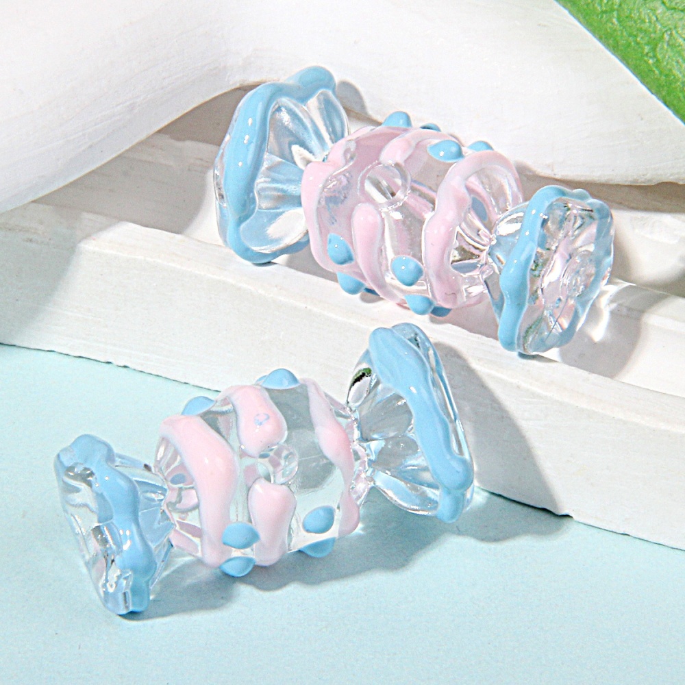 Candy Hand Painted Beads Mixed Styles, DIY Beads for Bracelet Phone Chain Jewelry Wholesale