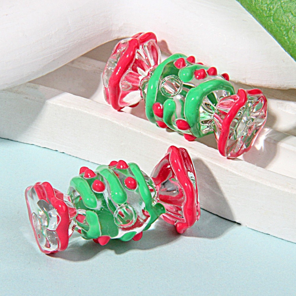 Candy Hand Painted Beads Mixed Styles, DIY Beads for Bracelet Phone Chain Jewelry Wholesale