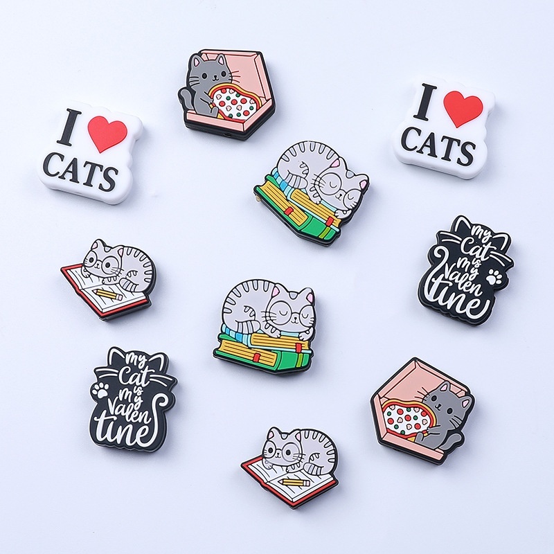 Kitten Silicone Beads DIY Bracelet Beaded Pen Jewelry, TEMU Cute Animal Focal Loose Beads