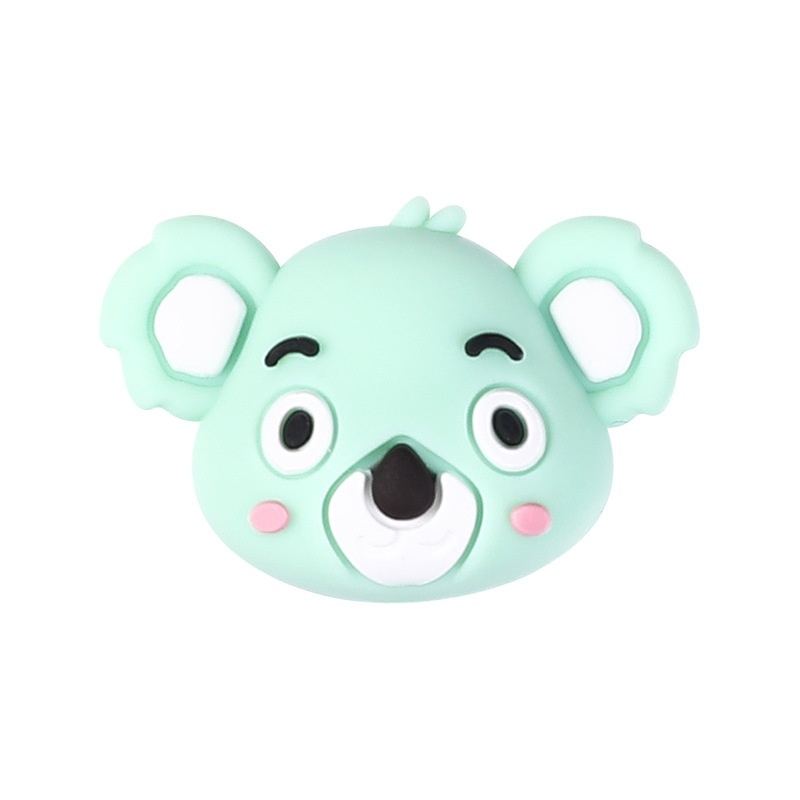 3D Hugging Bear Silicone Focal Beads, Cute Cartoon Bear Loose Beads for Kids Jewelry DIY Bracelet Phone Chain Keychain Beading Supplies Bulk Wholesale