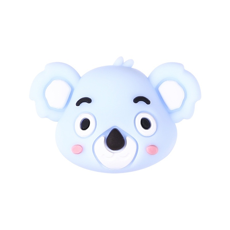 3D Hugging Bear Silicone Focal Beads, Cute Cartoon Bear Loose Beads for Kids Jewelry DIY Bracelet Phone Chain Keychain Beading Supplies Bulk Wholesale