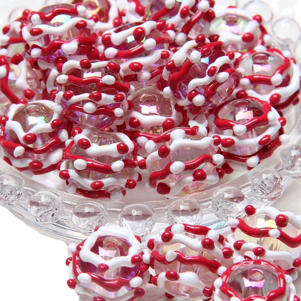 New Heavy Glaze Fruit Hand Painted Beads, DIY Beads for Pen Phone Chain Bag Charm Hair Tie Wholesale