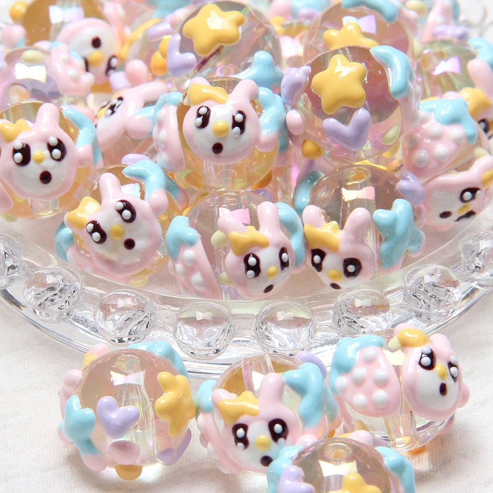 New Heavy Glaze Fruit Hand Painted Beads, DIY Beads for Pen Phone Chain Bag Charm Hair Tie Wholesale