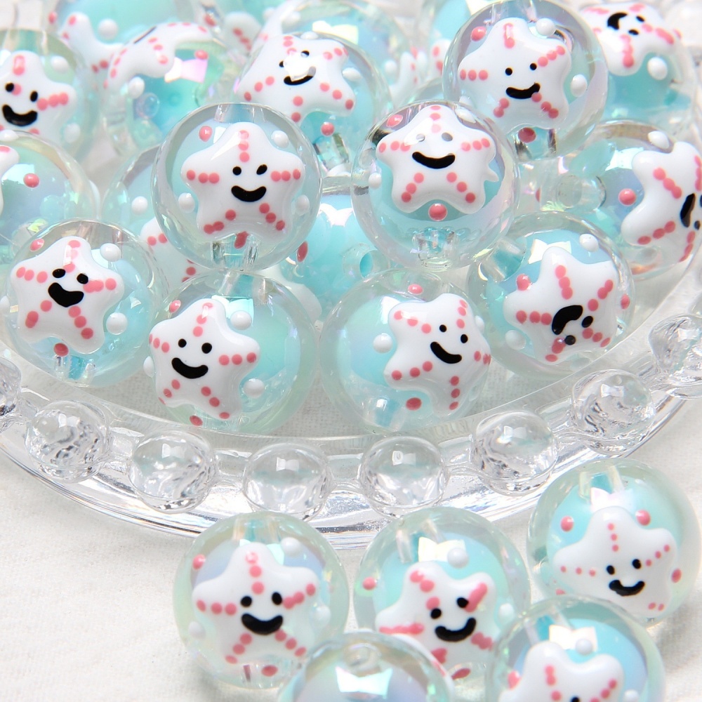 New Heavy Glaze Fruit Hand Painted Beads, DIY Beads for Pen Phone Chain Bag Charm Hair Tie Wholesale