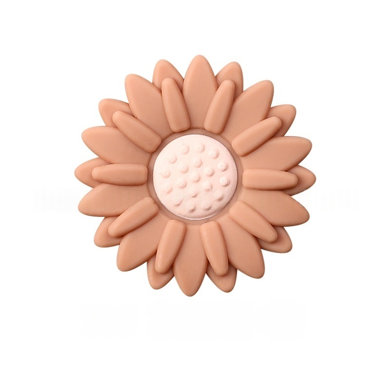 Daisy Silicone Beads Flower Round Beads DIY Bracelet Jewelry Supplies Wholesale
