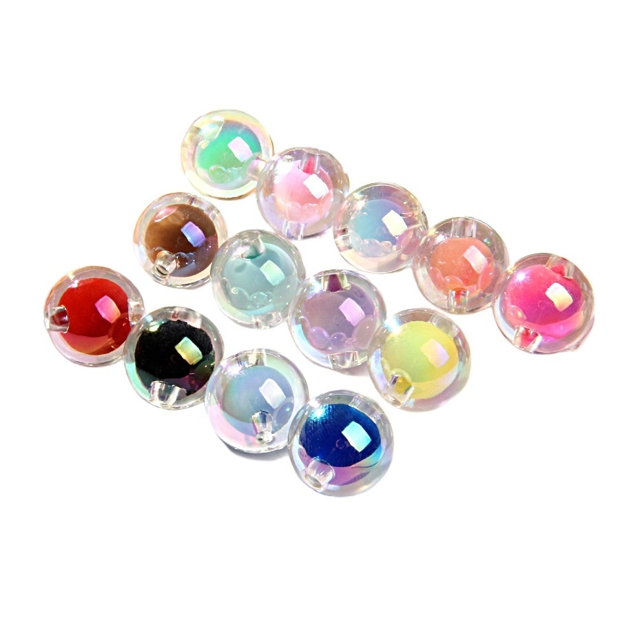 Electroplated Bead in Bead & Hand Painted Beads, DIY Loose Beads for Bracelet Car Pendant Wholesale