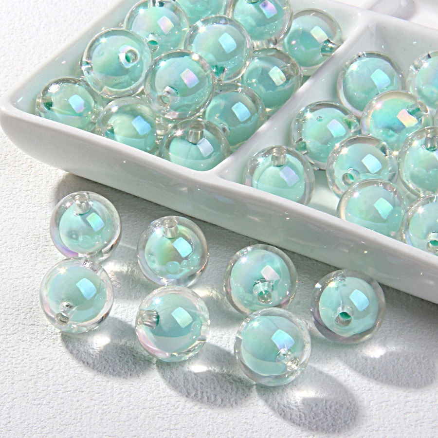 Electroplated Bead in Bead & Hand Painted Beads, DIY Loose Beads for Bracelet Car Pendant Wholesale