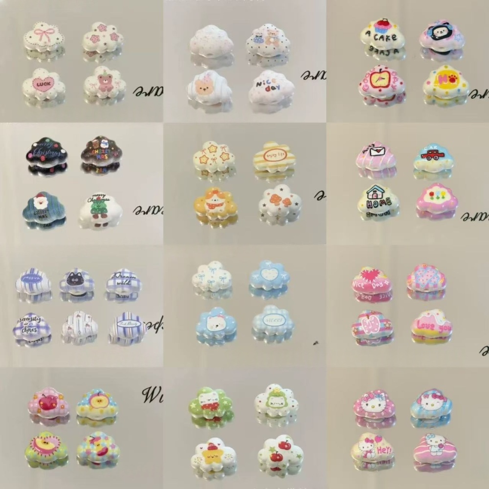 Acrylic Embossed Silk Glossy Plumeria Beads Collection DIY Jewelry Phone Chain Keychain Accessories