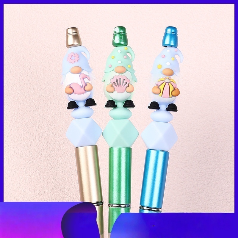 Summer 3D Silicone Beads Flamingo Shell Beads for Beaded Pen Jewelry Wholesale