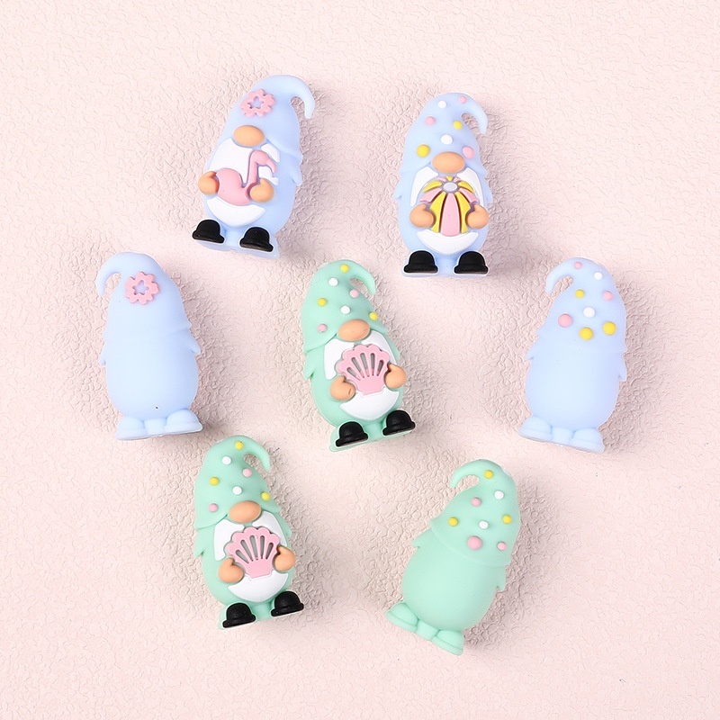 Summer 3D Silicone Beads Flamingo Shell Beads for Beaded Pen Jewelry Wholesale