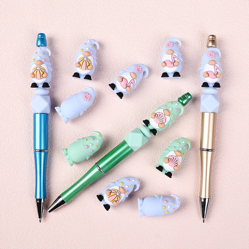 Summer 3D Silicone Beads Flamingo Shell Beads for Beaded Pen Jewelry Wholesale