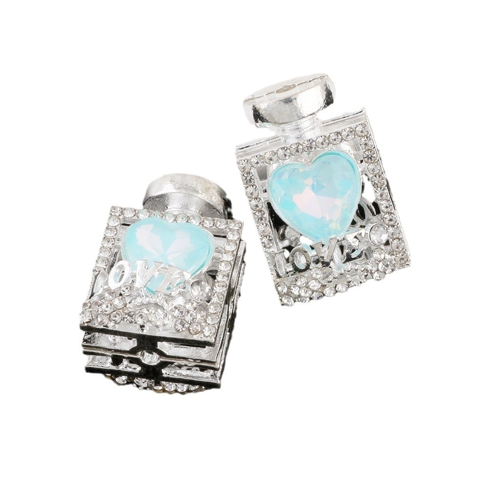 Heavy‑Duty Perfume Bottle Loose Beads with Rhinestone Balls DIY Bracelet Beaded Pen Keychain Bag Charm Accessories