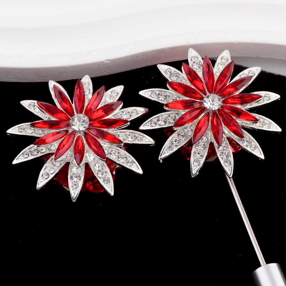 Rotatable Snowflake Rhinestone‑Inlaid Alloy & Polymer Clay Straight Hole Beads DIY Phone Chain Keychain Bag Chain Accessories