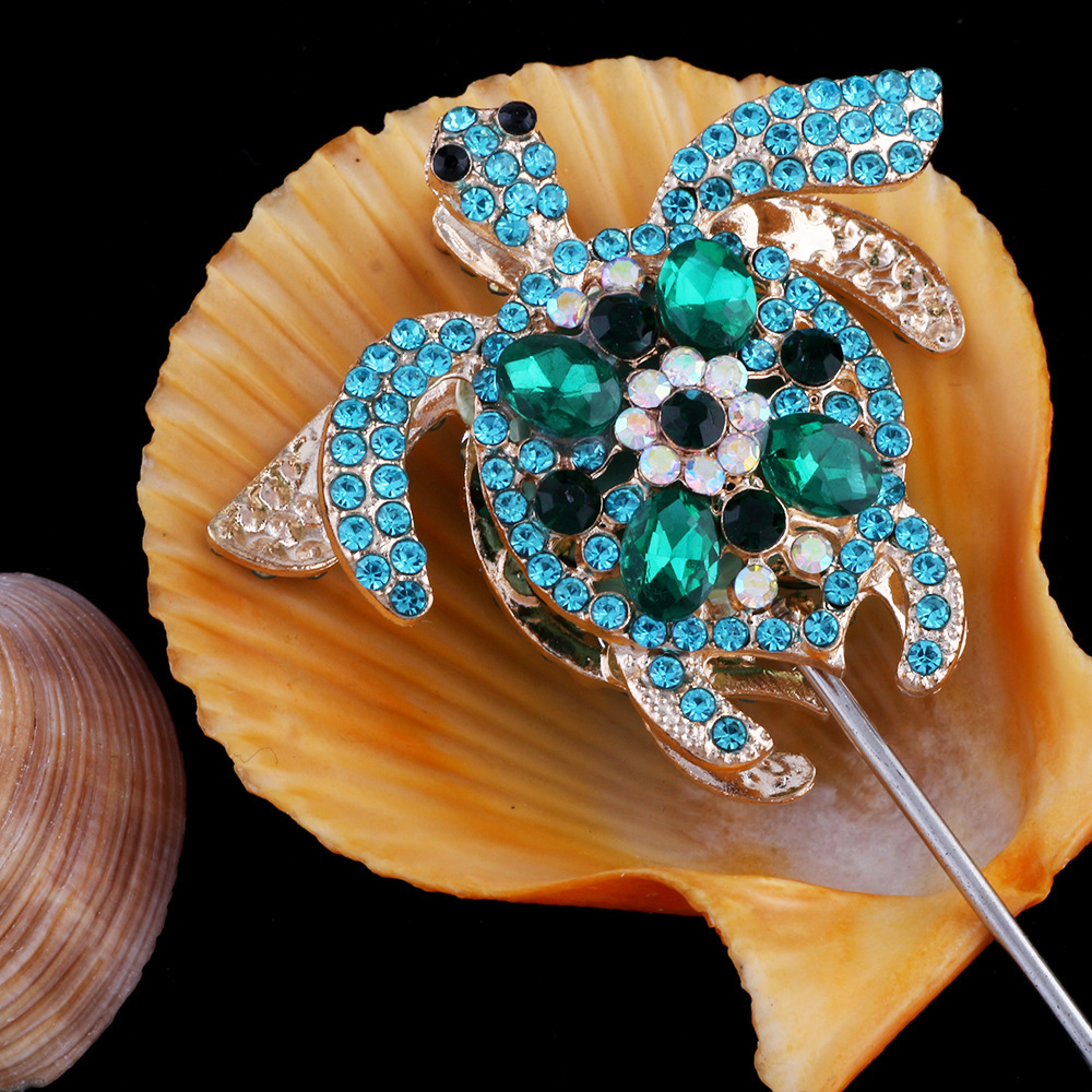 Double‑Sided Turtle Rhinestone Ball Straight Hole Beads DIY Phone Chain Keychain Bag Chain Heavy‑Duty Polymer Clay Accessories