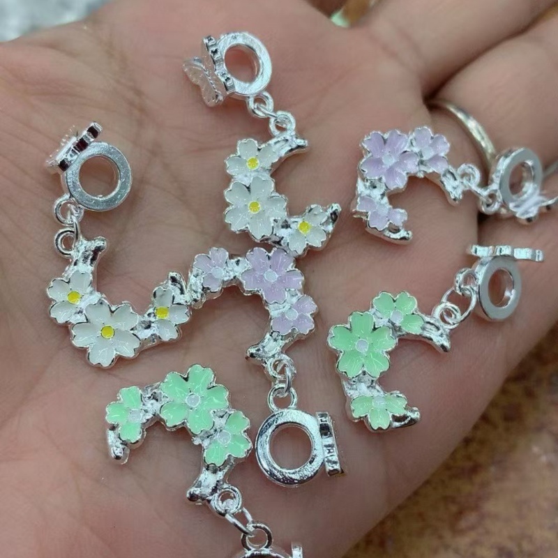 Pendant Alloy Spacer Beads - DIY Phone Chain Keychain Bracelet Accessories