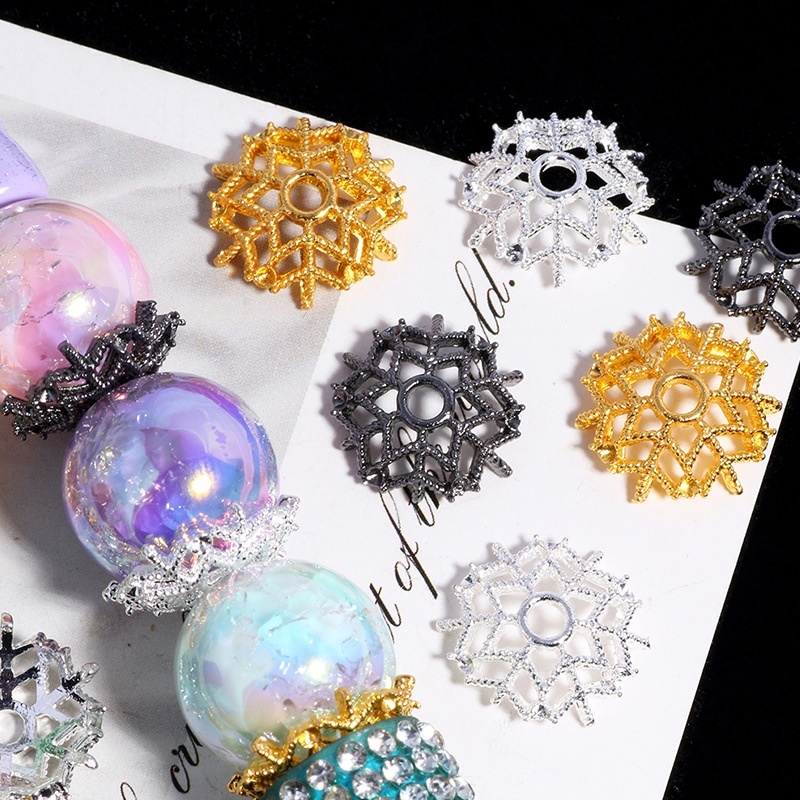Elegant Chinese-style Lotus Beads | Exquisite Oriental-inspired DIY Beading Supplies for Handmade Chains