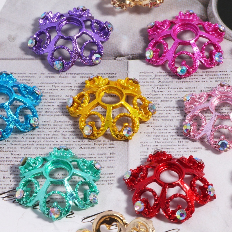 Elegant Hollow-out Snowflake Spacer Discs | Charming Winter-style DIY Beading Supplies for Handmade Chains & Bracelets