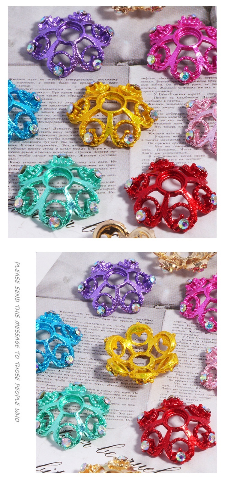 Elegant Hollow-out Snowflake Spacer Discs | Charming Winter-style DIY Beading Supplies for Handmade Chains & Bracelets