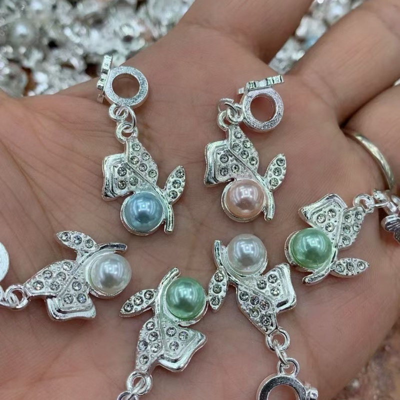 Pendant Alloy Spacer Beads for DIY Jewelry Making, Decorative Metal Beads for Bracelet Necklace Phone Chain Crafts Supplies