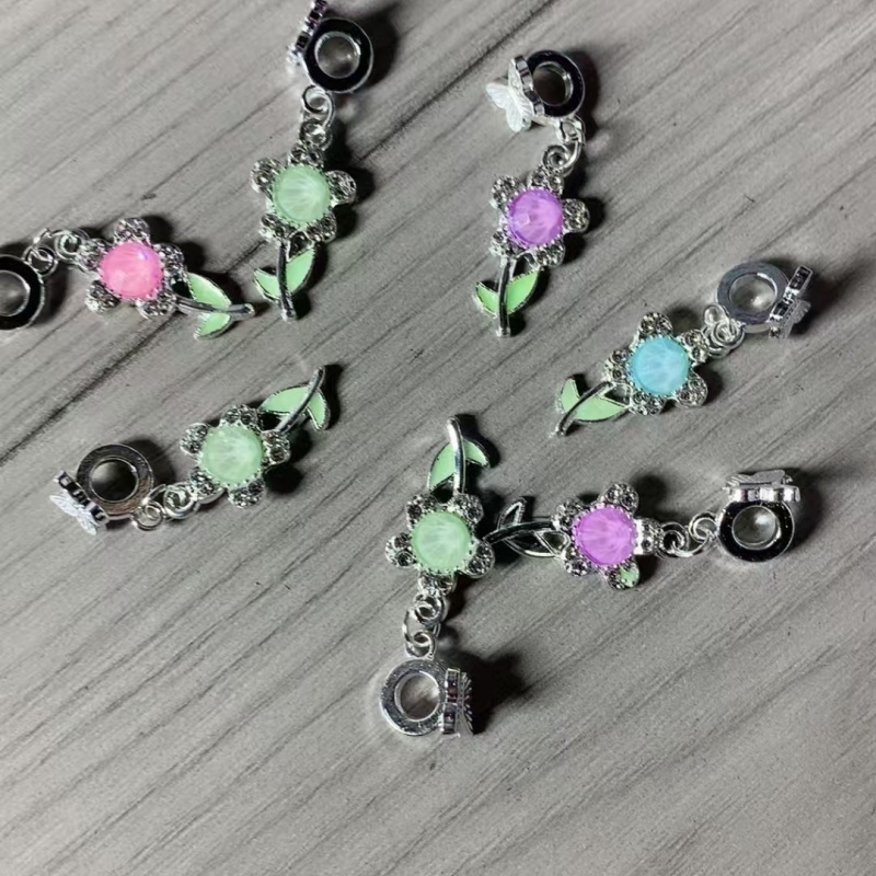 Pendant Alloy Spacer Beads for DIY Jewelry Making, Decorative Metal Beads for Bracelet Necklace Phone Chain Crafts Supplies