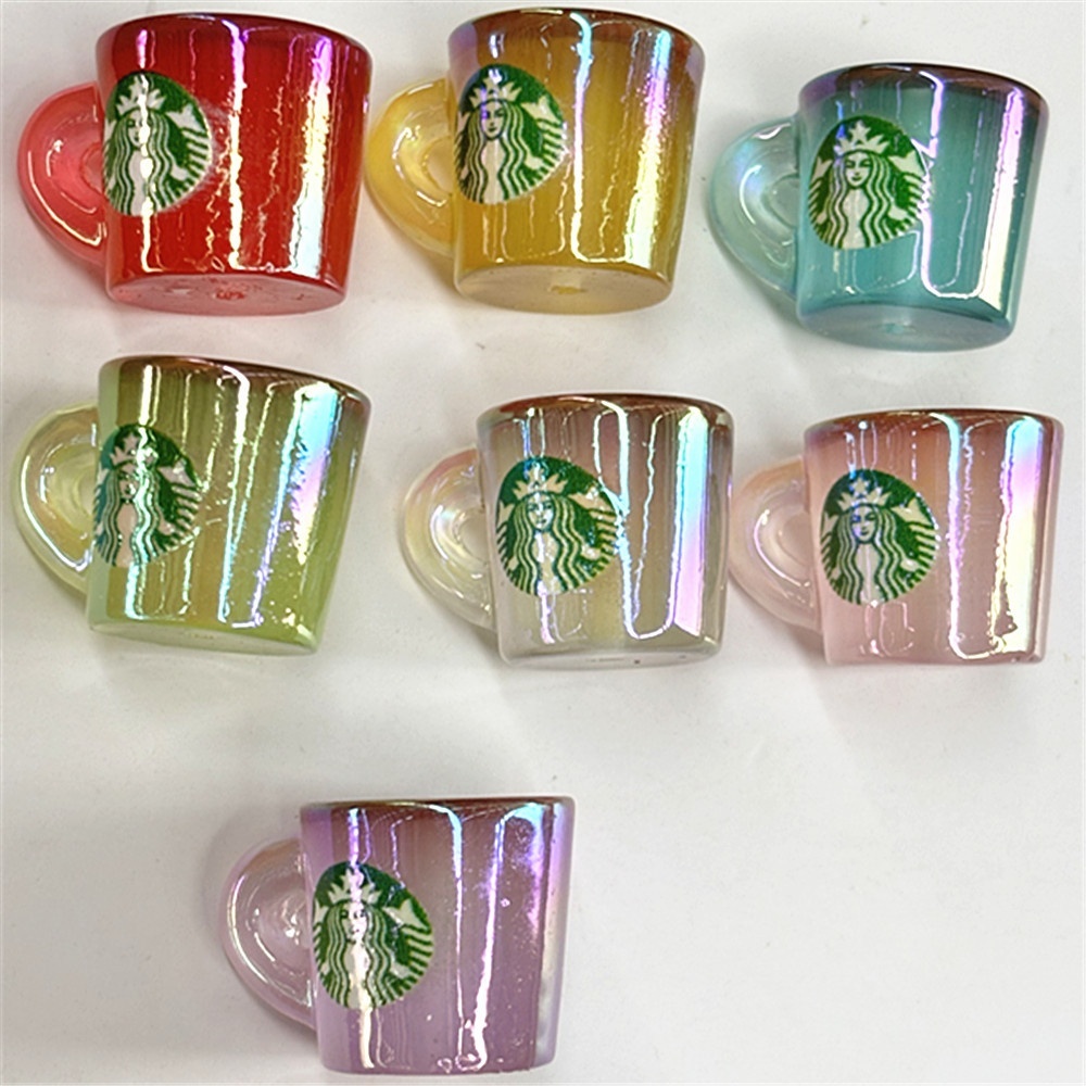 Colorful Simulation Cup Beads, Straight Hole Beads for Beaded Pen Keychain Phone Chain Car Pendant Wholesale