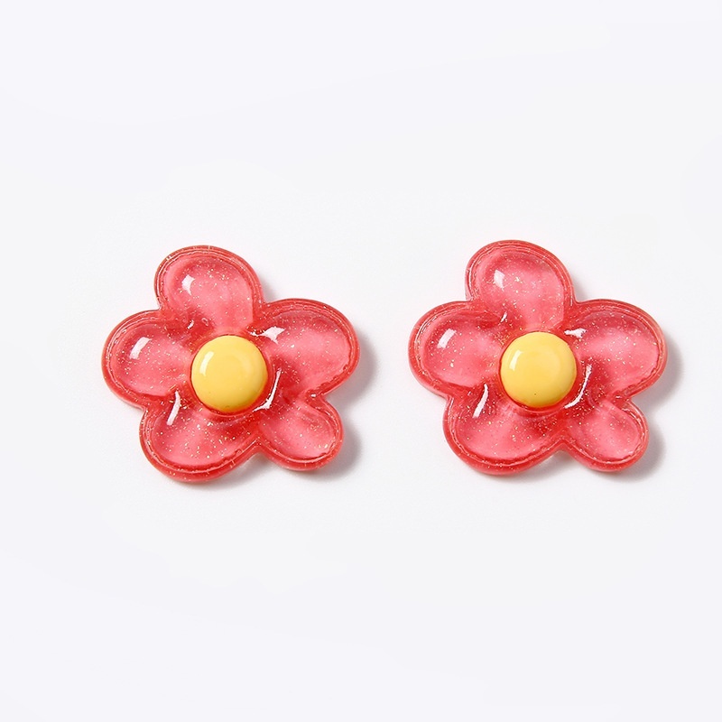 Crystal Flower Resin Charms, DIY Decorations for Crocs Shoe Charms Hair Claw Scrunchies Wholesale