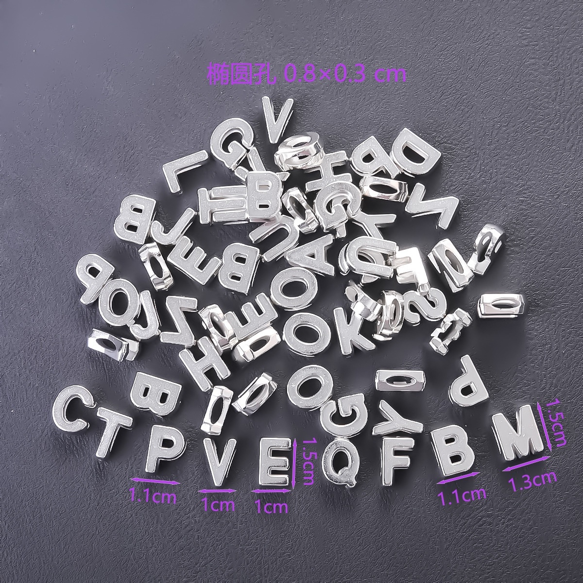 Macaron Ice Cream Color 26 Alphabet Perforated Acrylic Beads DIY Beading Materials