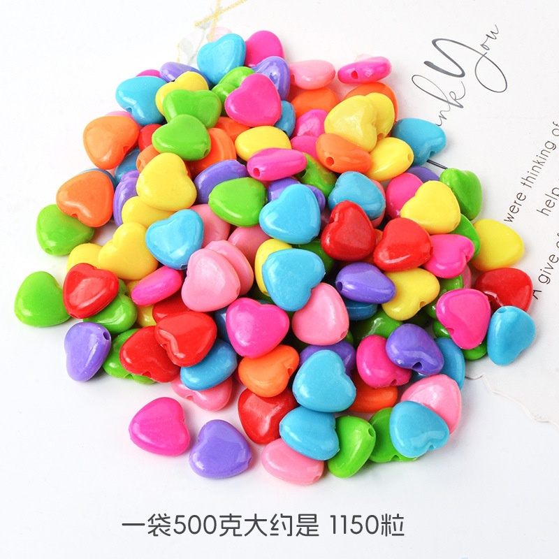 New Solid Color Acrylic Double Sided Rose Beads, Plastic Beads for Handmade Braided DIY Jewelry Wholesale