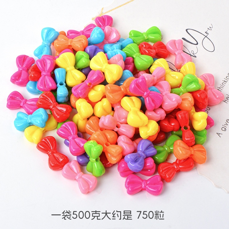 New Solid Color Acrylic Double Sided Rose Beads, Plastic Beads for Handmade Braided DIY Jewelry Wholesale
