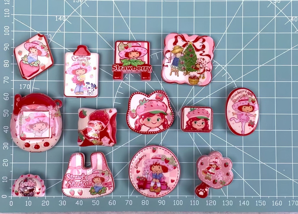 BT21 Double Sided Printed Through Hole Beads, DIY Phone Strap Bag Charm Jewelry Accessories Wholesale