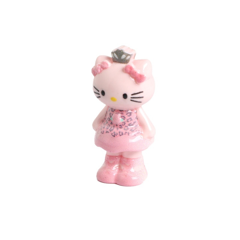 3D Resin KT Cat Mini Charms, Desktop Car Ornament Keychain Bag Charm DIY Accessories Wholesale