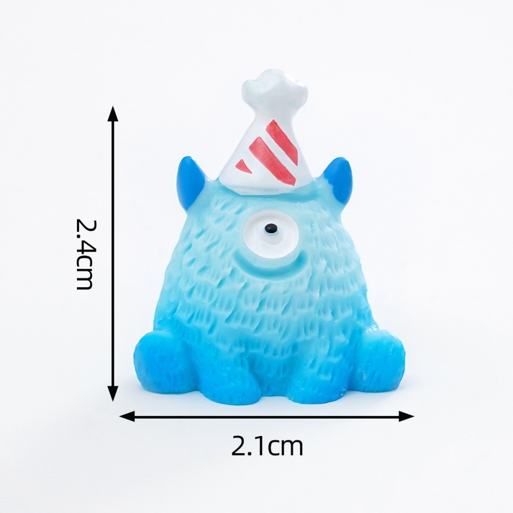 Cute Big-Eyed Monster Mini Figurine Beads, DIY Ornament Accessories for Car & Desktop Decoration Wholesale