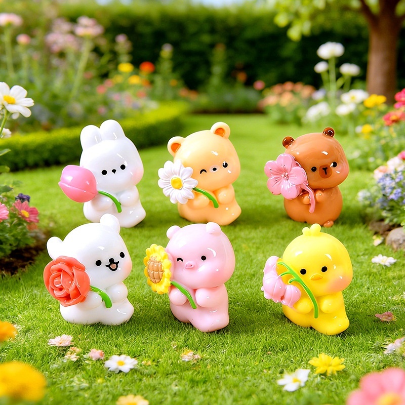 Cute Big-Eyed Monster Mini Figurine Beads, DIY Ornament Accessories for Car & Desktop Decoration Wholesale