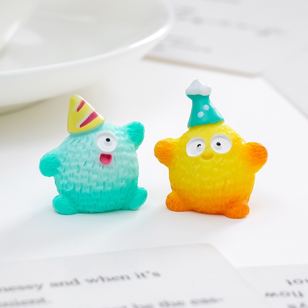 Cute Big-Eyed Monster Mini Figurine Beads, DIY Ornament Accessories for Car & Desktop Decoration Wholesale