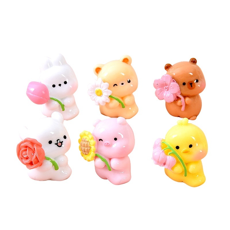Cute Big-Eyed Monster Mini Figurine Beads, DIY Ornament Accessories for Car & Desktop Decoration Wholesale