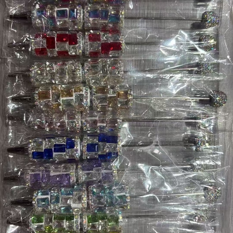 Cartoon Soft Clay Beaded Pens, Sanrio Disney Marvel Character DIY Beadable Ballpoint Pen Gifts Wholesale