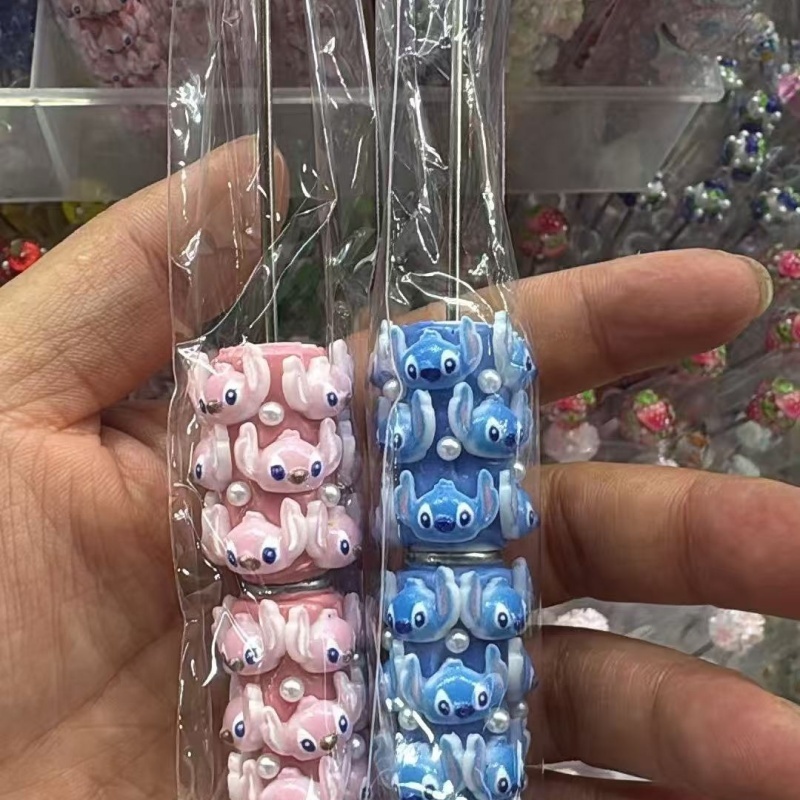 Cartoon Soft Clay Beaded Pens, Sanrio Disney Marvel Character DIY Beadable Ballpoint Pen Gifts Wholesale